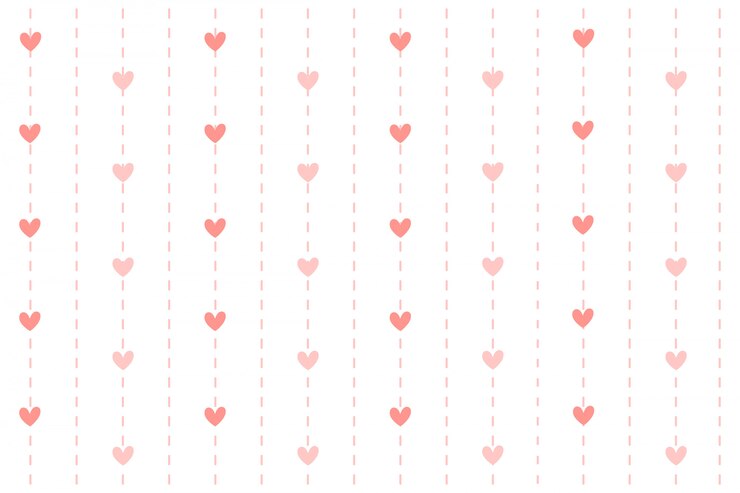 Corazón con fondo de línea de guión.