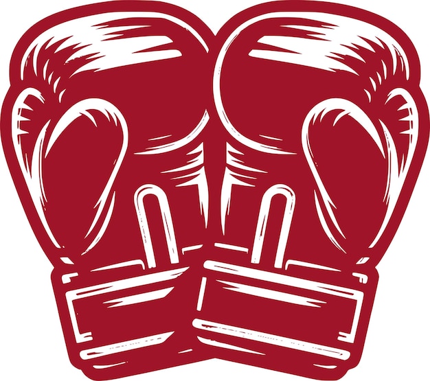 un corazón con un fondo rojo que dice boxeo en él