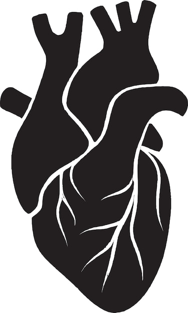 Vector el corazón de la gratitud iconic human heart icon design