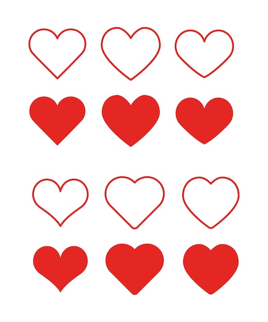 Corazón Icon Set