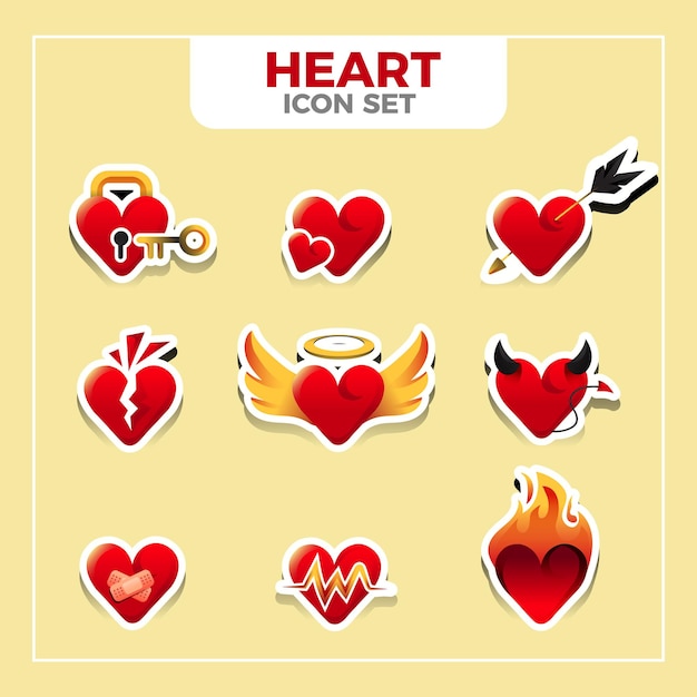Corazón Icon Set
