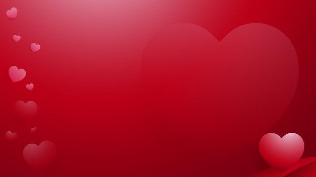 Corazón Lector de fondo Valentín Marco Corazones rosados