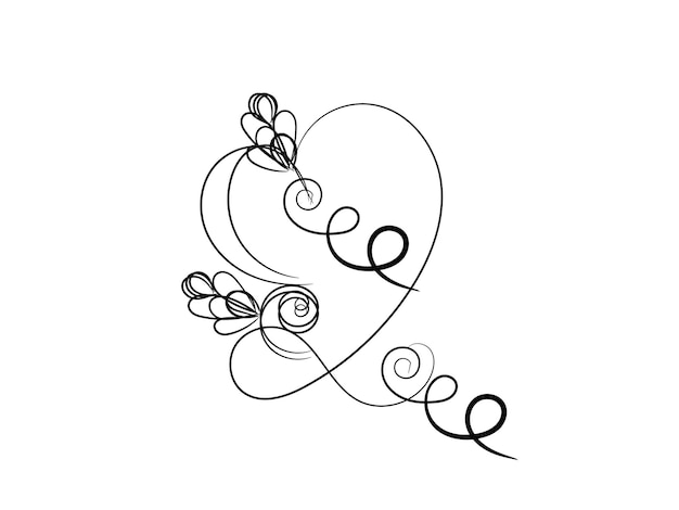 un corazón con una letra g en él