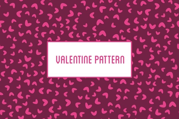 corazón sin patrón. St Valentine fondo rojo de corazones iconos de arte hechos a mano.