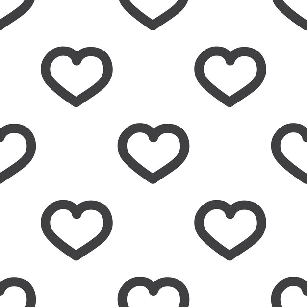 Corazón, patrón transparente de vector, editable se puede utilizar para fondos de páginas web, rellenos de patrón