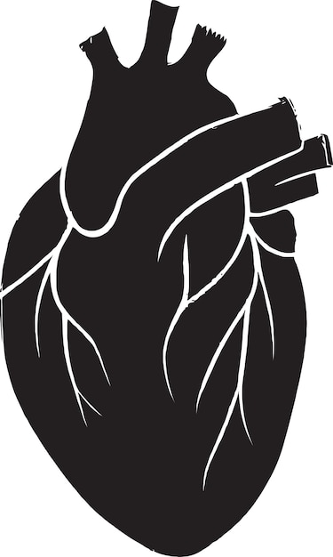 El corazón del perdón Vector icónico de la cresta del corazón humano