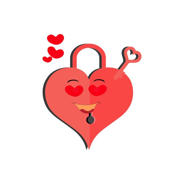 Corazón personaje de dibujos animados divertido diferente pose personaje de dibujos animados de corazón rojo con cara divertida