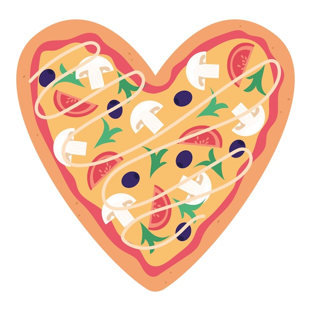 El corazón de la pizza