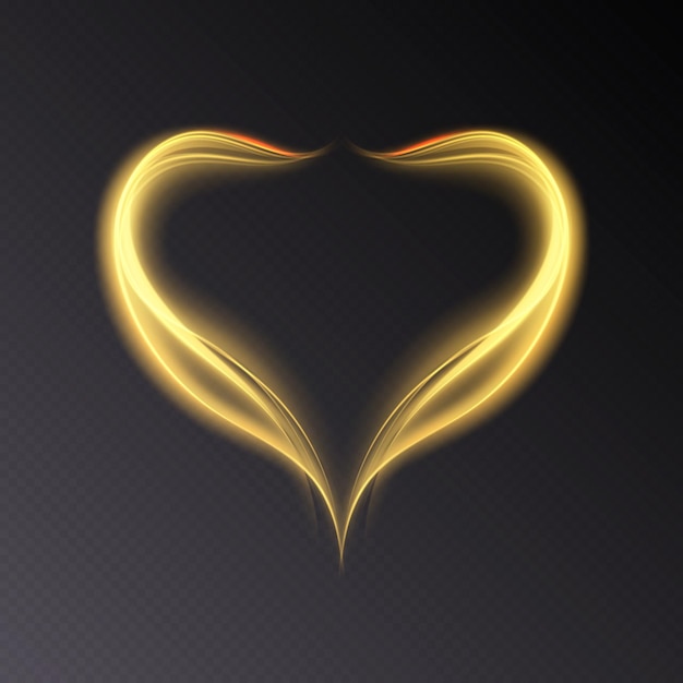 corazón que brilla intensamente. Una maravillosa manera de expresar tus sentimientos de amor. Vector