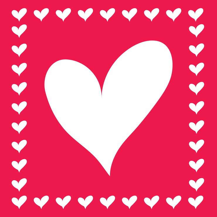Corazón realista rojo sobre fondo rojo para los elementos de celebración del día de San Valentín