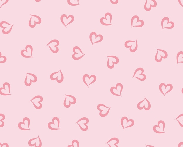 El corazón rojo es una ilustración de patrón sin costuras.