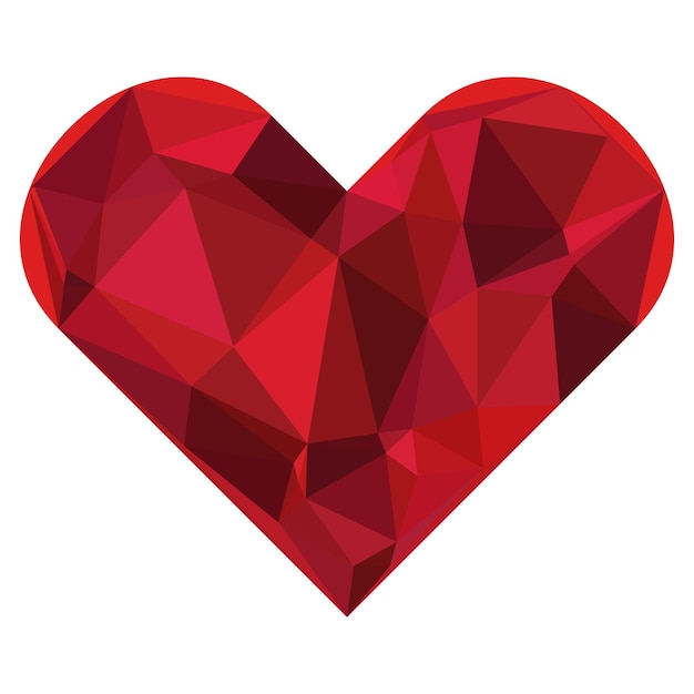 un corazón rojo con un fondo blanco que dice corazón