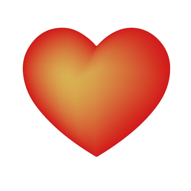 Un corazón rojo radiante cálido perfecto para el Día de San Valentín o cualquier expresión de amor