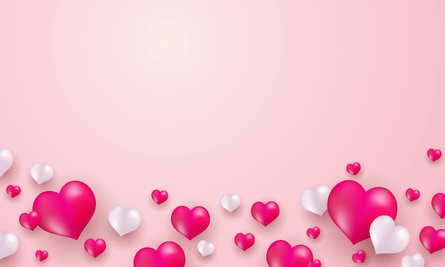 corazón rojo sobre un fondo rosa