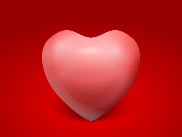 corazón rojo