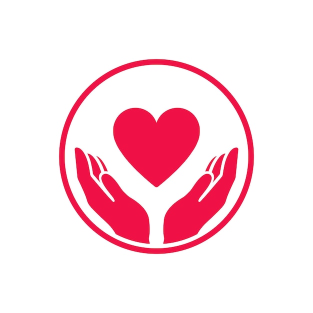 Corazón en vector icono de mano