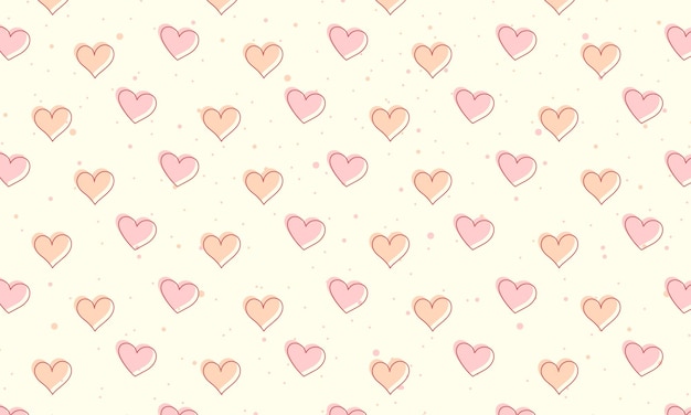 Corazón vectorial con fondo punteado