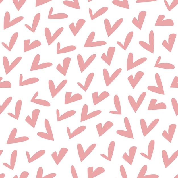 Los corazones aman la ilustración de fondo del patrón de cubierta de envoltura sin fin sin costuras
