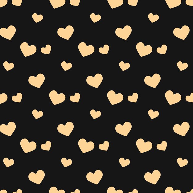 Corazones de amor Diseño decorativo de moda de lujo Bellas ilustraciones vectoriales abstractas