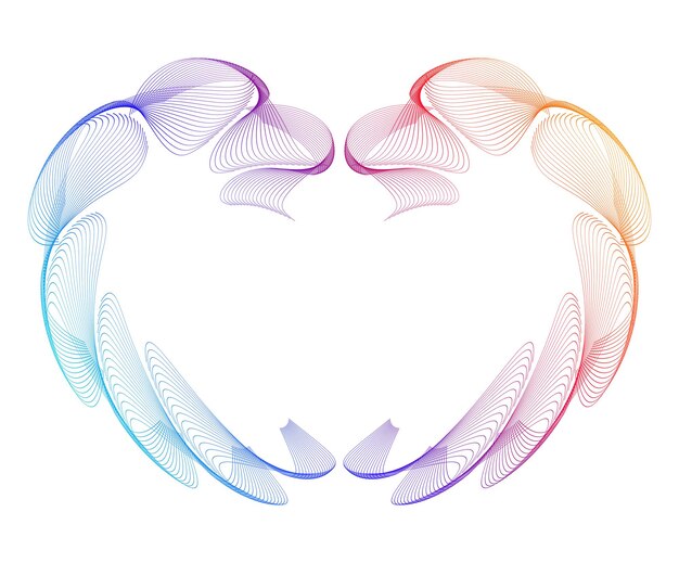 Corazones arco de boda geométrico logos lineales iconos vectoriales o logotipos diseño gráfico elementos de estilo moderno cuidado del amor