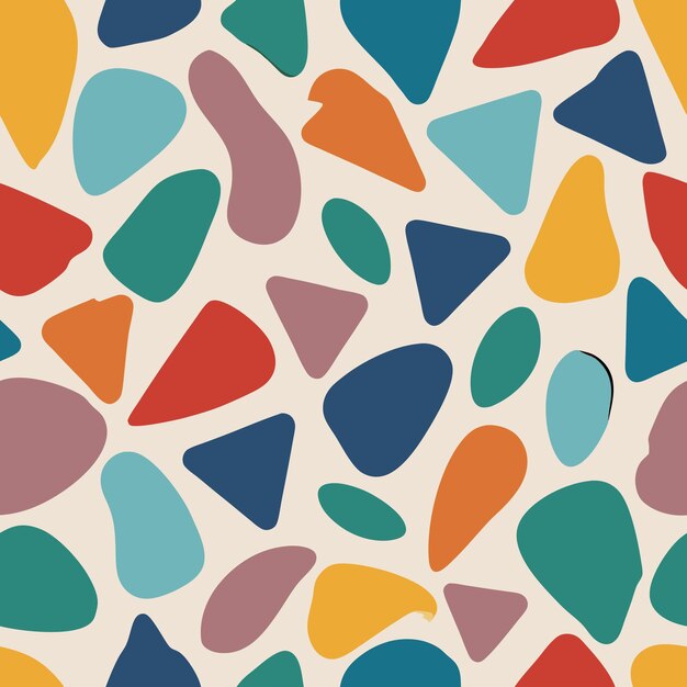 los corazones coloridos están en un fondo blanco con formas coloridas