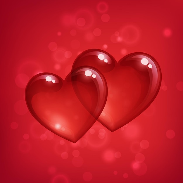 Corazones como burbujas