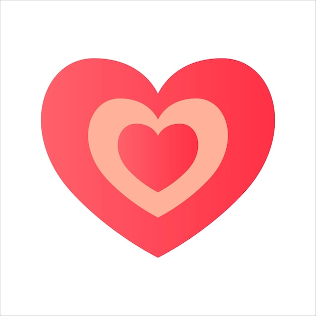 Corazones dentro del vector del corazón