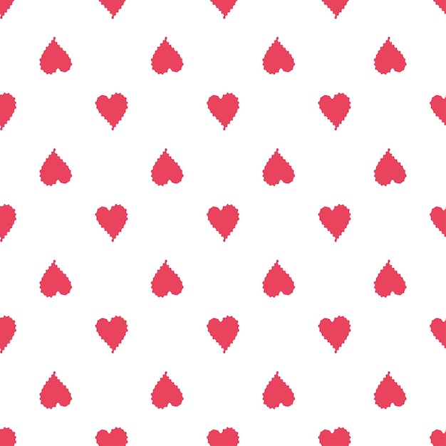 Corazones de estilo minimalista de patrones sin fisuras. Fondo del día de San Valentín.