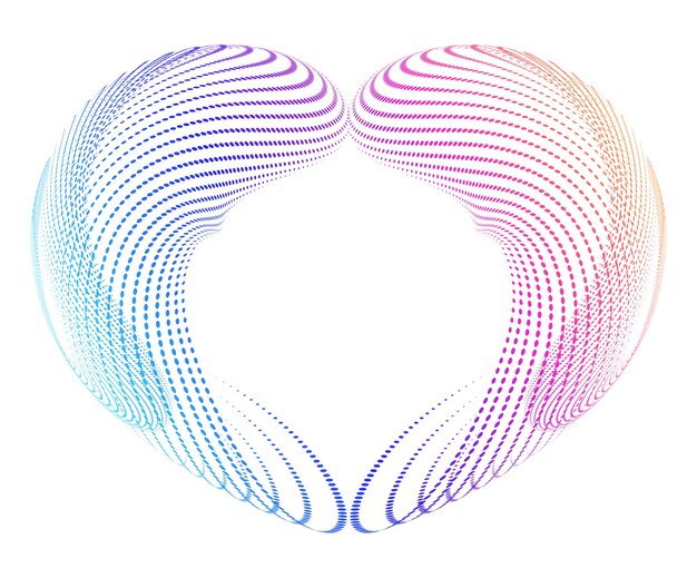 Corazones geométricos, logotipos lineales, iconos vectoriales o logotipos, diseño gráfico, elementos de estilo moderno, cuidado amoroso, ilustración vectorial, símbolo geométrico de caridad EPS 10