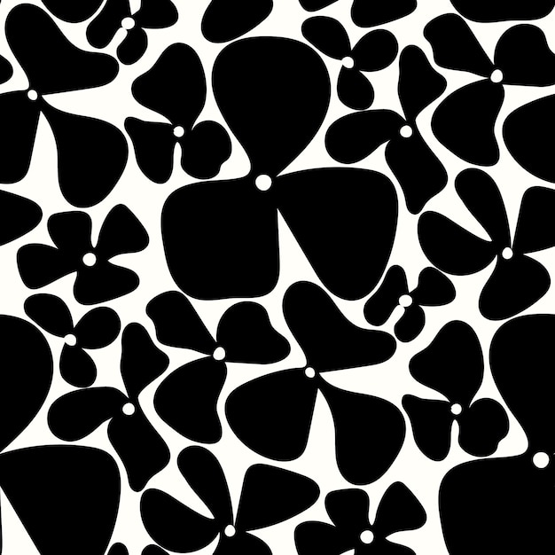 corazones negros y blancos con puntos negros y blancos sobre un fondo blanco