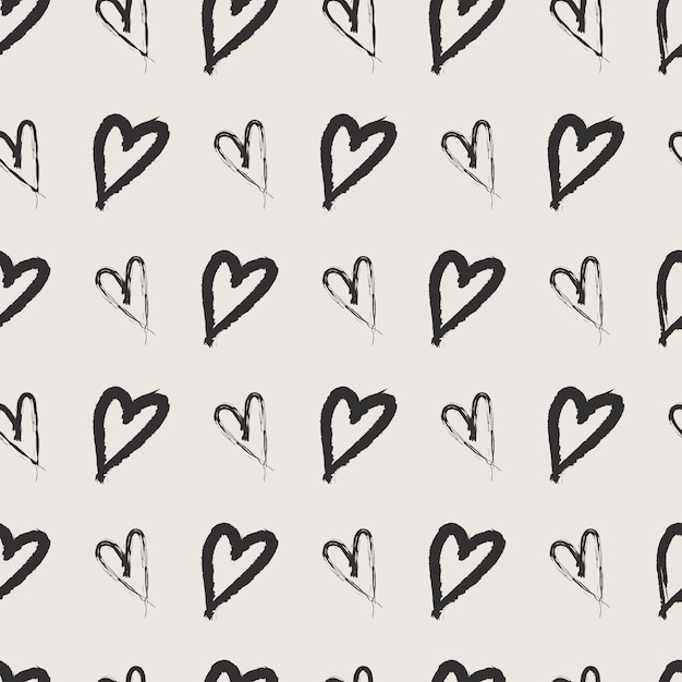 Corazones con patrón sin costura el día de San Valentín