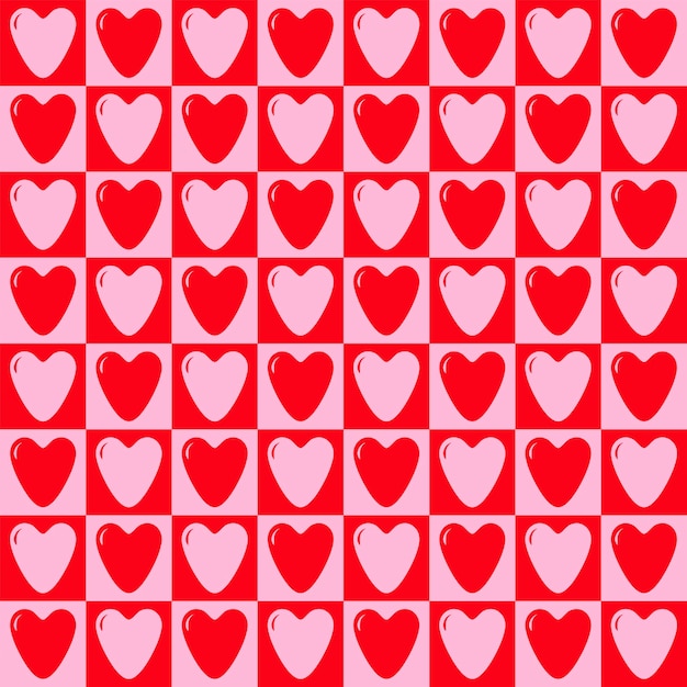 corazones de patrón sin costura día de San Valentín