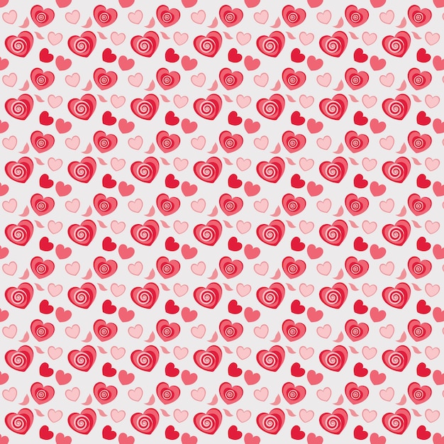 Los corazones en un patrón de repetición sin fisuras