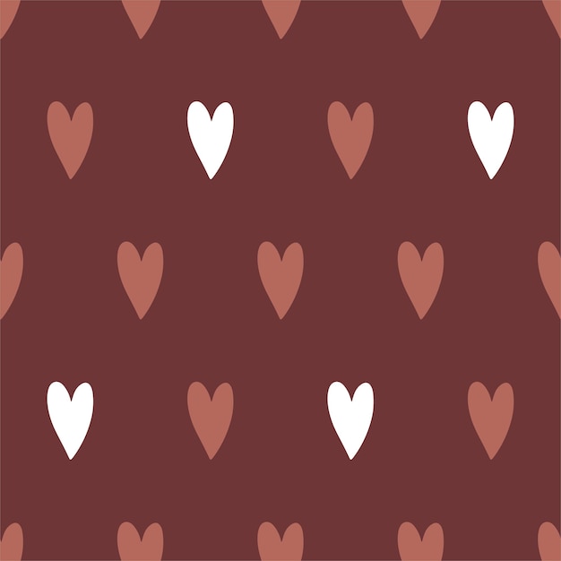 Corazones de patrones sin fisuras precioso fondo romántico ideal para el día de san valentín