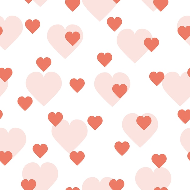 Corazones de patrones sin fisuras