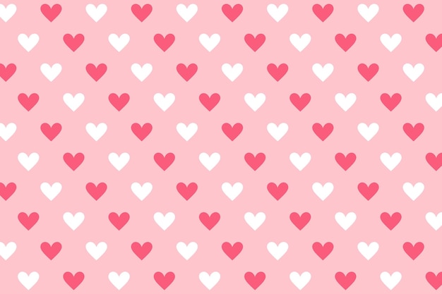 Corazones rojos y blancos de fondo