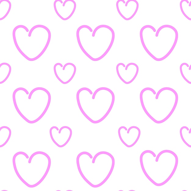 corazones rosados sobre un fondo blanco con corazones rosa