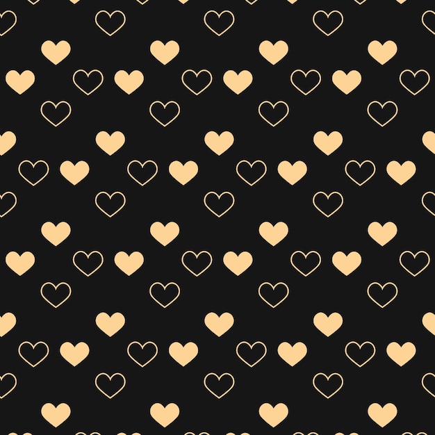 Corazones sólidos diseño decorativo de lujo de moda hermosa ilustración vectorial abstracta obra de arte