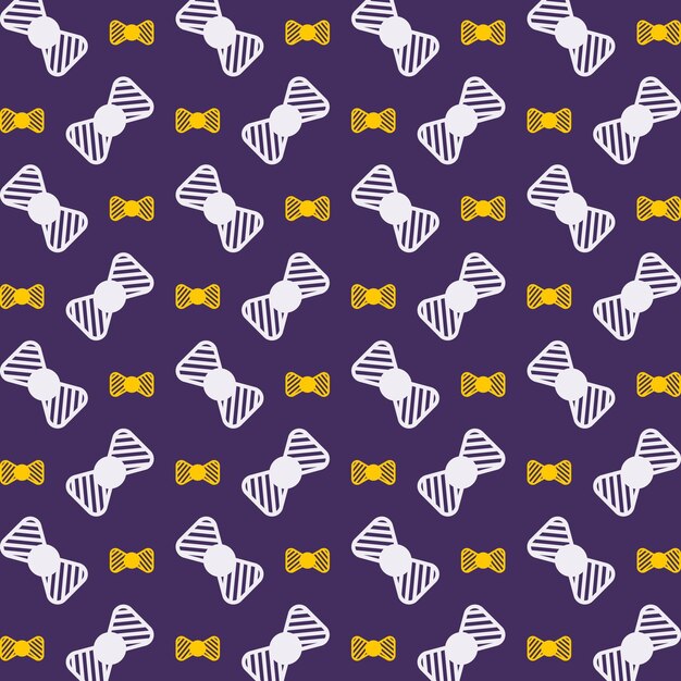 Corbata con pajarito impresionante de moda multicolor patrón repetitivo de ilustración vectorial de fondo