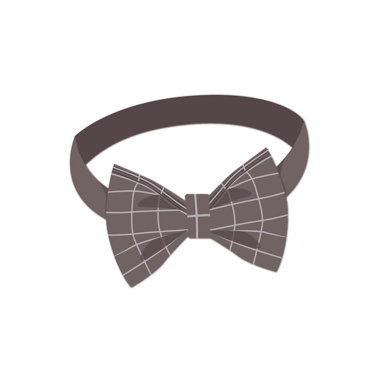 Vector corbata con papilla elemento de moda de lujo formal del traje