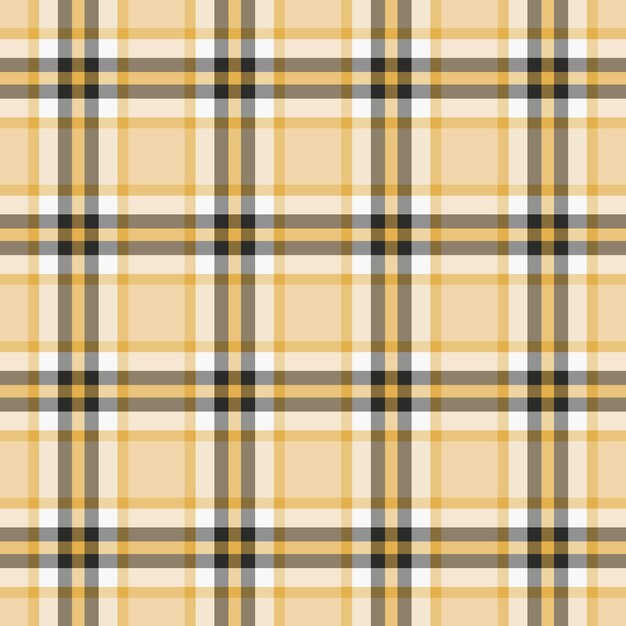 Corbata tela sin costuras cuadros golf patrón textura tartán fondo periódico vector textil cheque en colores ámbar y gris