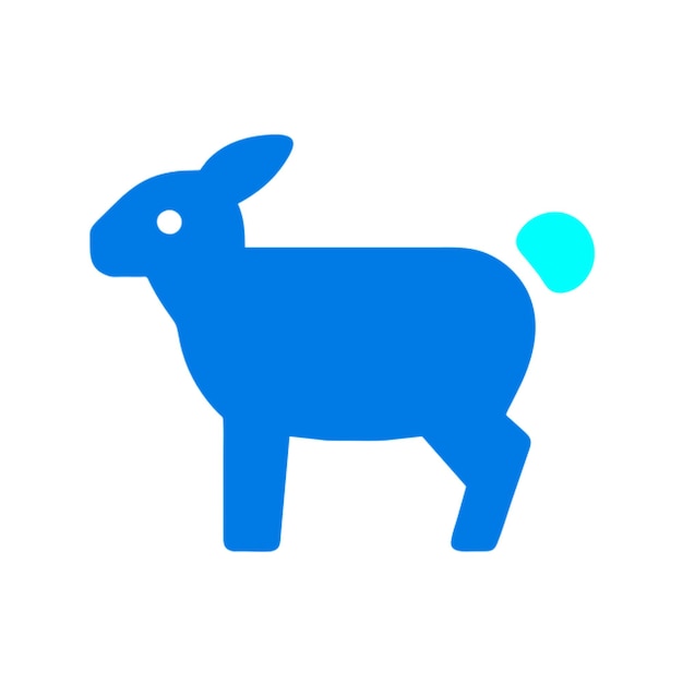 Cordero de Pascua con el icono de la cinta