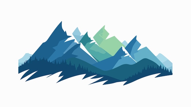 una cordillera con una montaña en el fondo