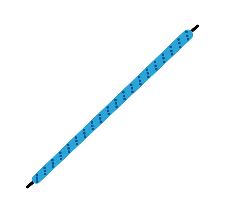 Vector cordones para sujetar zapatos icono plano