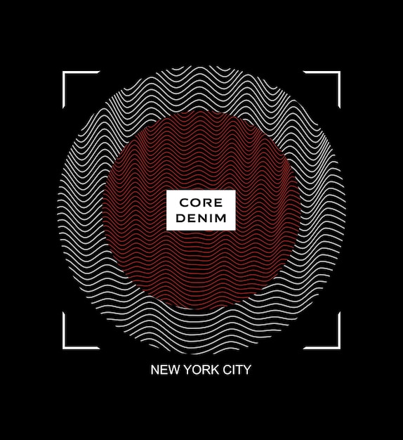 Core Denim diseño tipografía vector diseño texto ilustración signo camiseta gráficos impresión
