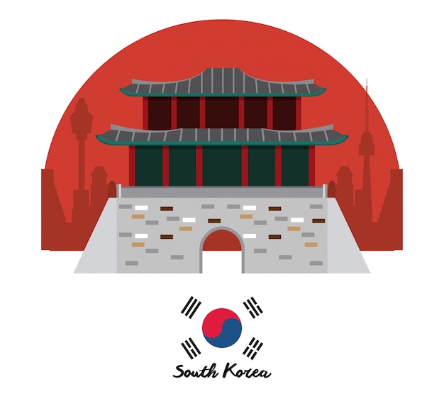 Vector corea del sur cultura