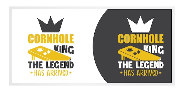 Cornhole King The Legend ha llegado Vector