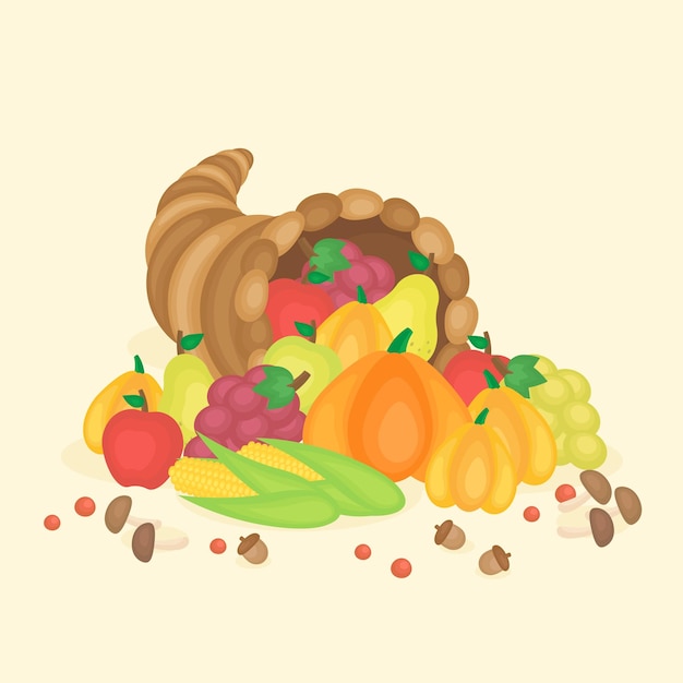 Cornucopia de frutas de otoño 1