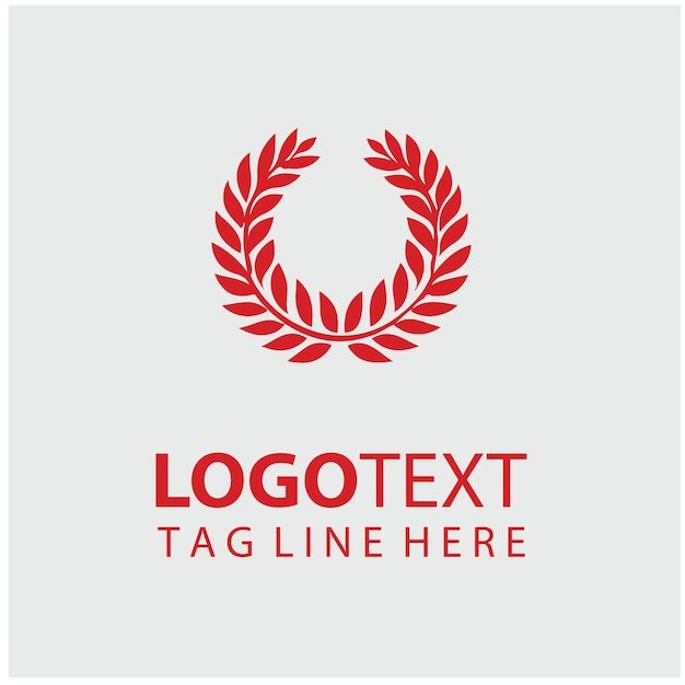coroa de laurel Ilustración del logotipo