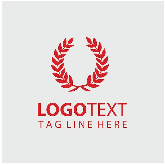 coroa de laurel Ilustración del logotipo